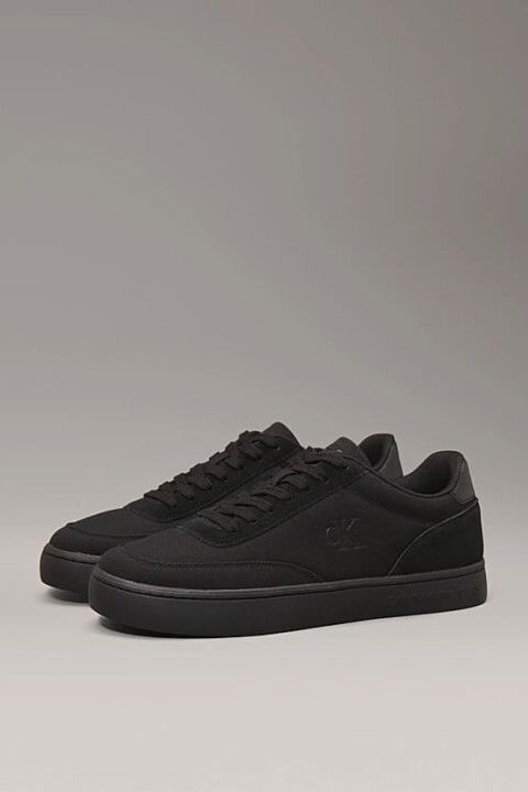 Erkek Ck Classic Cupsole Canvas Sneakers - Siyah - Calvin Klein