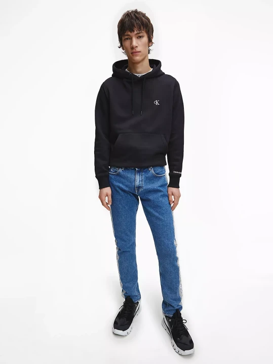 Erkek CK ESSENTIAL REGULAR HOODIE Sweatshirt-Siyah - 2