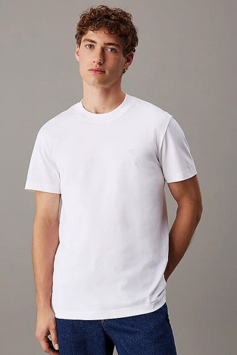 Erkek Ck Heavy Jersey T-Shirt - Beyaz - Calvin Klein