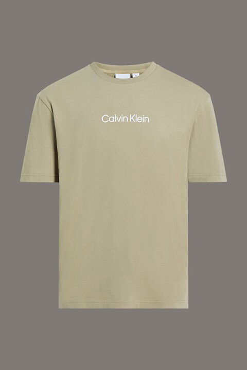 Erkek Ck Hero Logo Comfort T-Shirt - Bej - Calvin Klein
