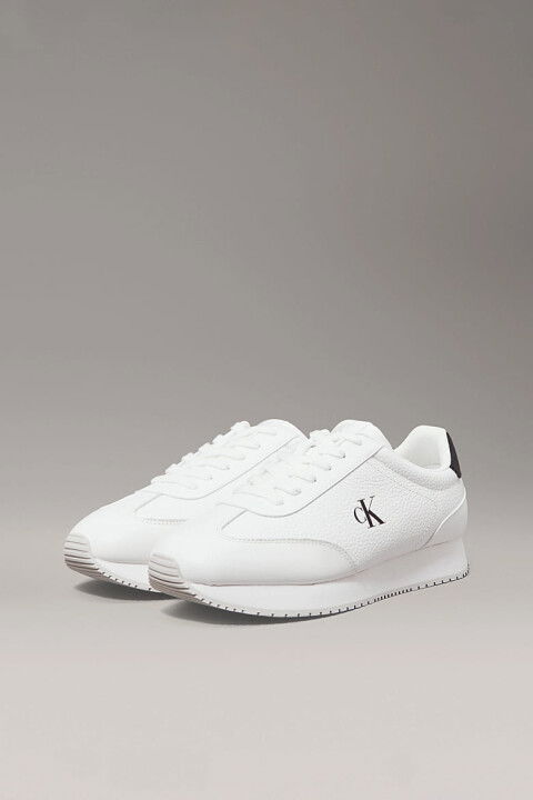 Erkek Ck Runner Laceup Sneaker - Beyaz - Calvin Klein