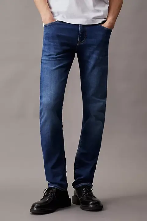 Erkek CK SLIM Jean Pantolon - Lacivert - 4