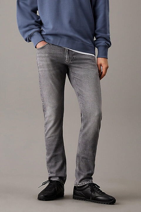 Erkek Ck Slim Jeans Pantolon - Gri - Calvin Klein