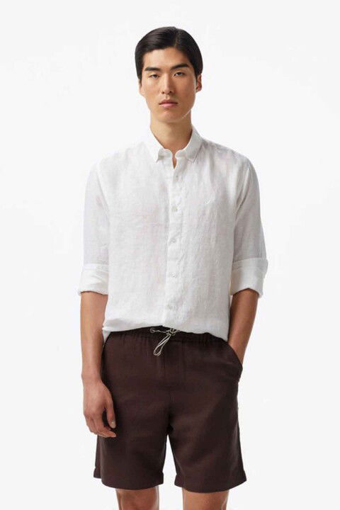 Erkek Classic Fit Gömlek - Beyaz - Nautica