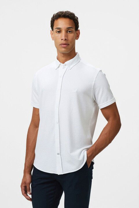 Erkek Classic Fit Gömlek - Beyaz - Nautica