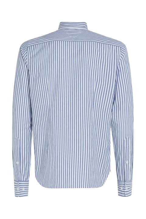 Erkek CLASSIC POPLIN STRIPE SF SHIRT Gömlek-Mavi - 2