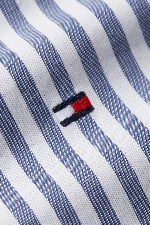 Erkek CLASSIC POPLIN STRIPE SF SHIRT Gömlek-Mavi - 3