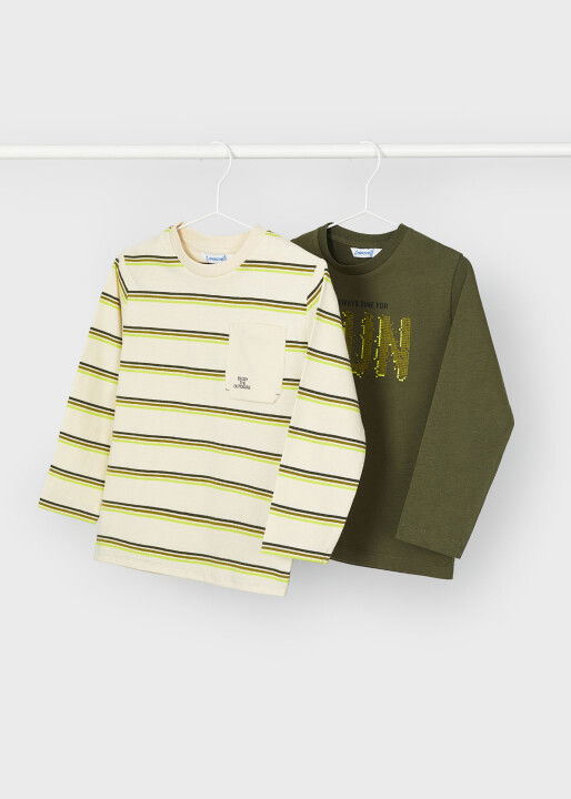 Erkek Çocuk 2'Li T-Shirt Yeşil - Mayoral