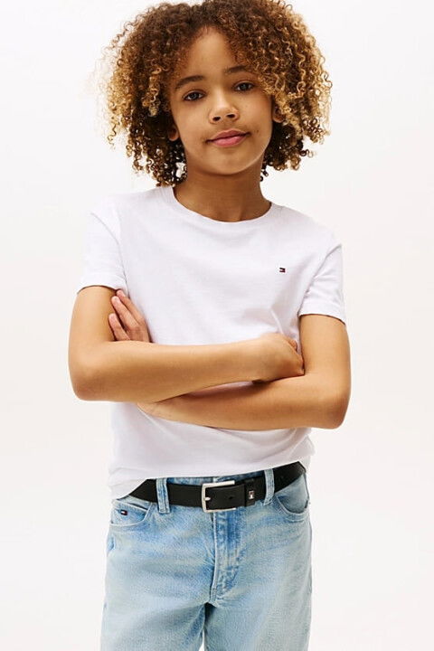 Erkek Çocuk Basic Pamuklu T-Shirt - Beyaz - Tommy Hilfiger