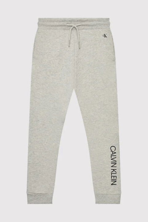 Erkek Çocuk Ck Pamuklu Eşofman Altı - Açık Gri - Calvin Klein
