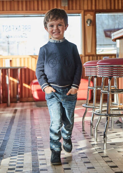 Erkek Çocuk Denim Pantolon - Mavi - MAYORAL