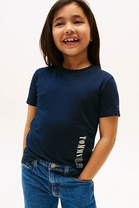Erkek Çocuk Graphic T-Shirt - Lacivert - Tommy Hilfiger
