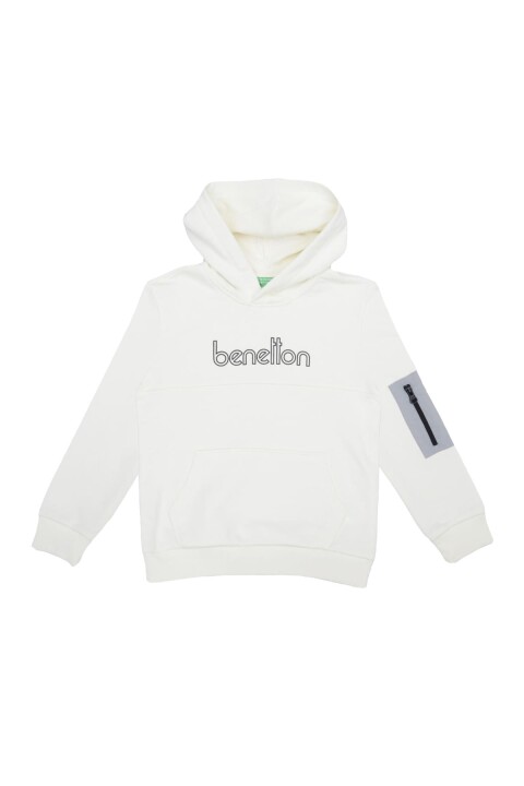 Erkek Çocuk Sweatshirt - Ekru - BENETTON