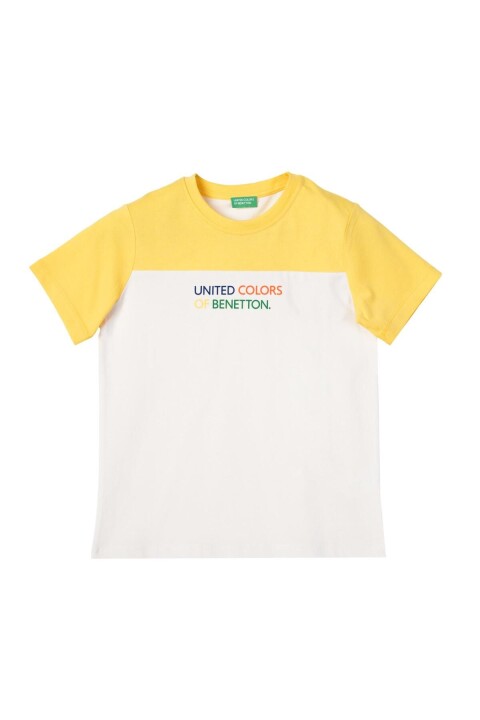 Erkek Çocuk T-Shirt - Beyaz - BENETTON