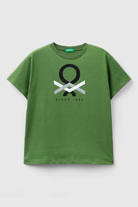 Erkek Çocuk T-Shirt - Haki - BENETTON