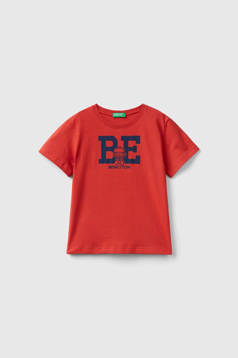 Erkek Çocuk T-Shirt - Kırmızı - BENETTON