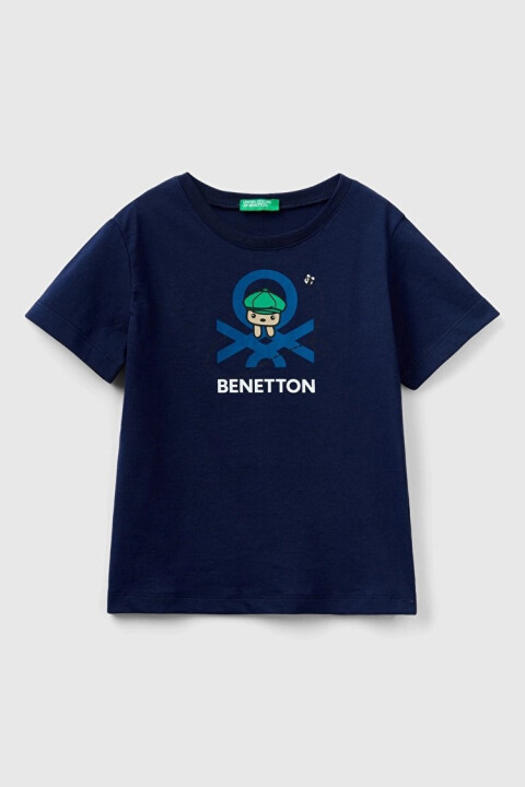 Erkek Çocuk T-Shirt - Lacivert - BENETTON