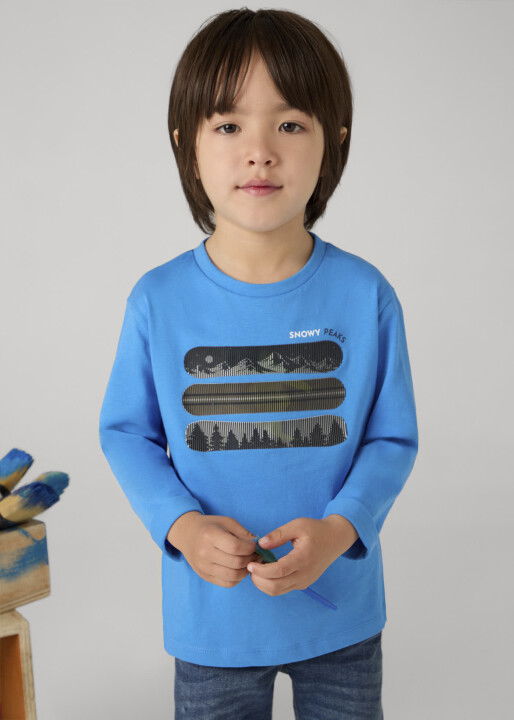 Erkek Çocuk T-Shirt Mavi - Mayoral