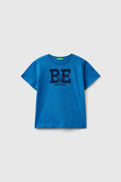 Erkek Çocuk T-Shirt - Mavi - BENETTON