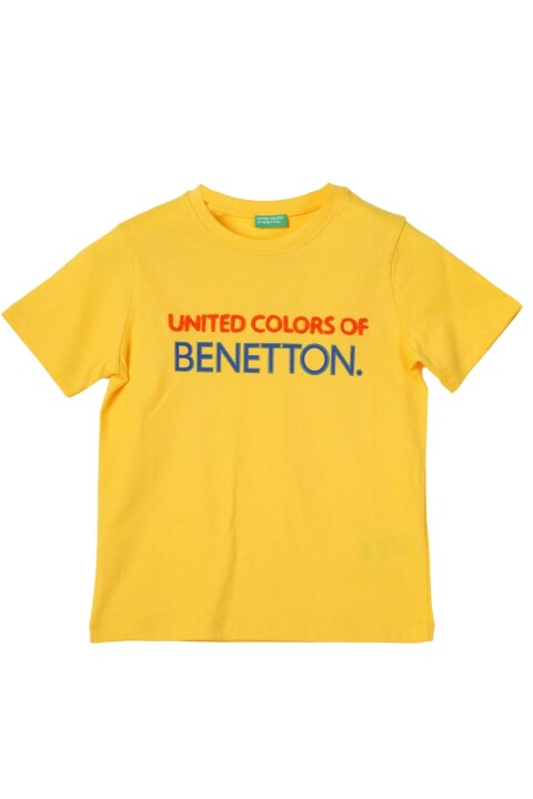 Erkek Çocuk T-Shirt - Sarı - BENETTON