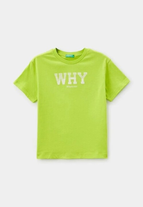 Erkek Çocuk T-Shirt - Yeşil - BENETTON
