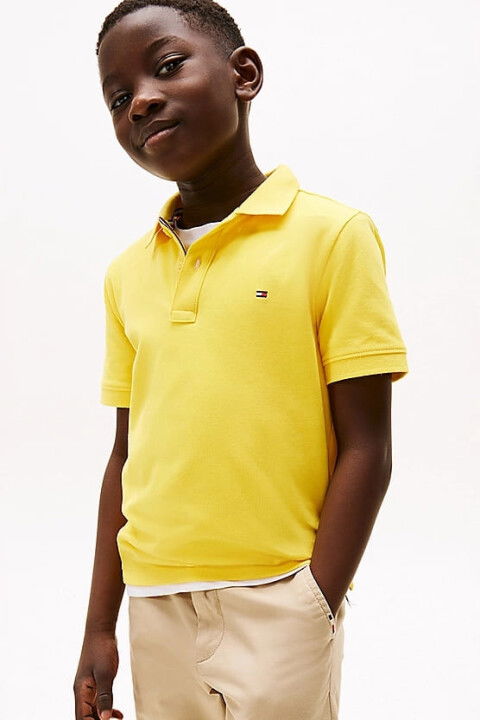 Erkek Çocuk Th Polo T-Shirt - Sarı - Tommy Hilfiger