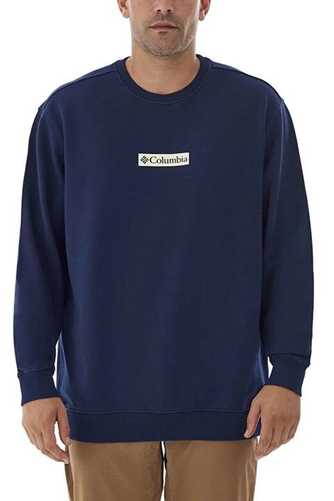 Erkek Columbia Csc M Framed Puff Crewneck Sweatshirt - Lacivert - Columbia