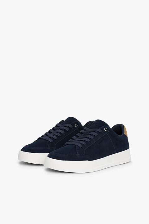 Erkek Court Summer Suede Sneaker - Lacivert - Tommy Hilfiger