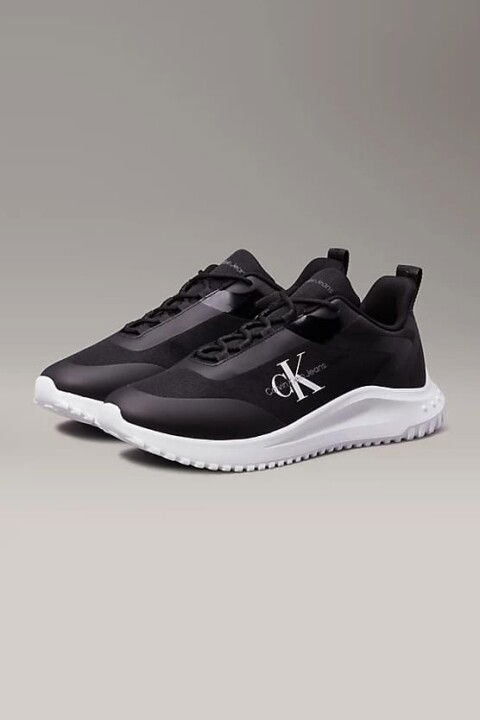 Erkek Eva Runner Low Lace Sneaker - Siyah - Calvin Klein