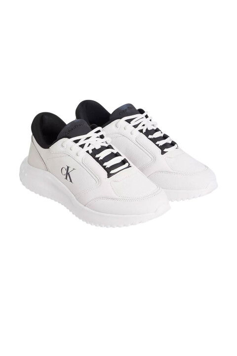 Erkek Eva Runner Low Mg Wmm Sneaker Ayakkabı - Beyaz - Calvin Klein