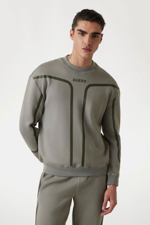 Erkek Falkor Sweatshirt - Yeşil - Guess