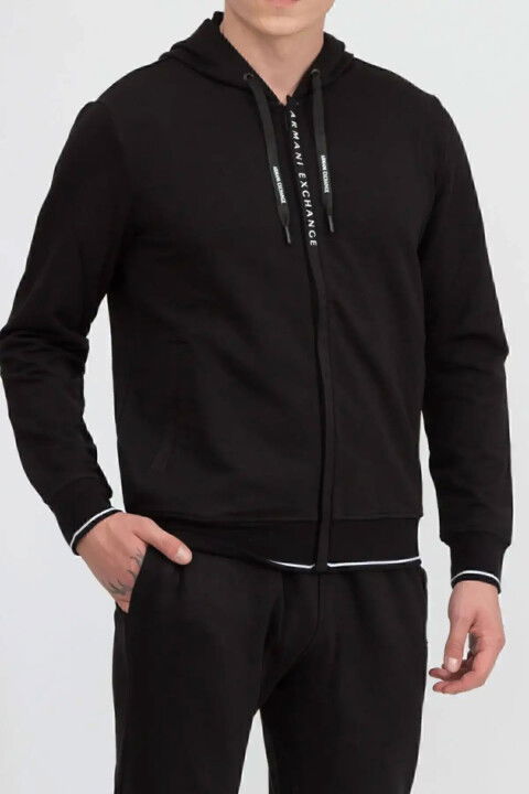 eRKEK Fermuarlı Sweatshirt - Siyah - ARMANI EXCHANGE