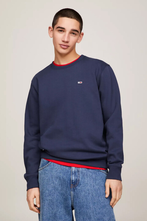 Erkek Fleece Regular Sweatshirt - Mavi - 3