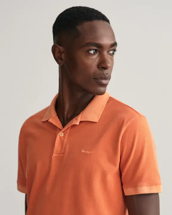 Erkek GANT Regular Fit Logolu Polo - Turuncu - 3