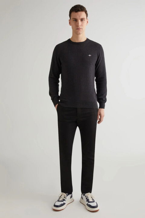 Erkek Gant Slim Fit Pantolon - Siyah - GANT