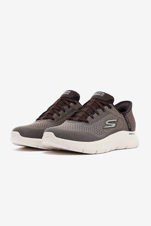 Erkek Go Walk Flex New World Yürüyüş Ayakkabısı - Kahverengi - SKECHERS