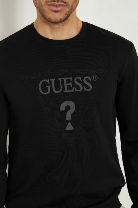 Erkek Guess Üçgen Logolu Sweatshirt - 4