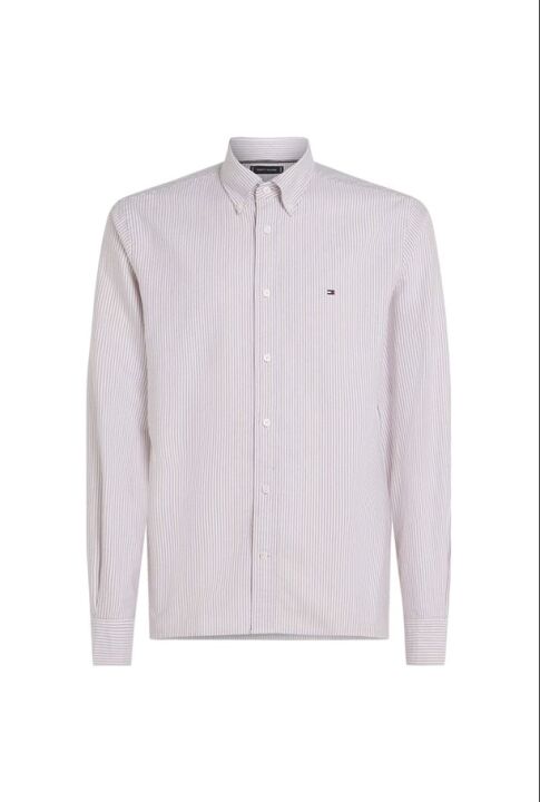 Erkek HERITAGE OXFORD STRIPE RF SHIRT Gömlek - Açık Pembe - Tommy Hilfiger