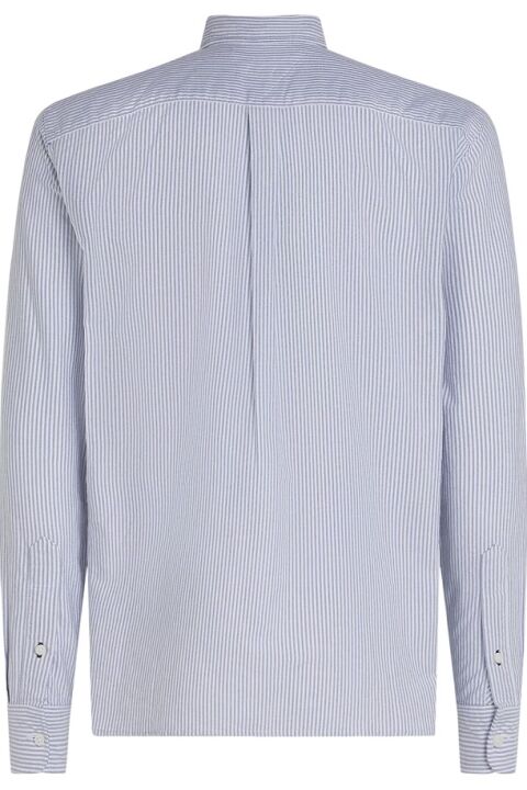 Erkek HERITAGE OXFORD STRIPE RF SHIRT Gömlek - Mavi - 3