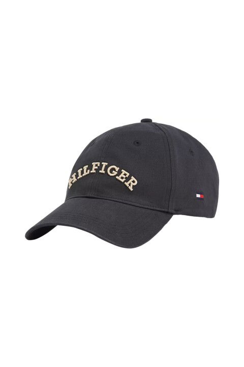 Erkek Hilfiger Monotype Altı Panelli Beyzbol Şapkası - Siyah - Tommy Hilfiger