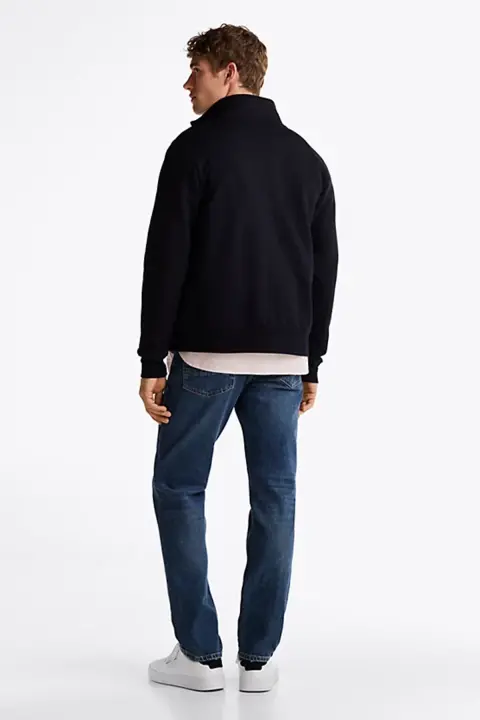 Erkek HILFIGER Nakışlı Logololu Fermuarlı Sweatshirt - Lacivert - 4