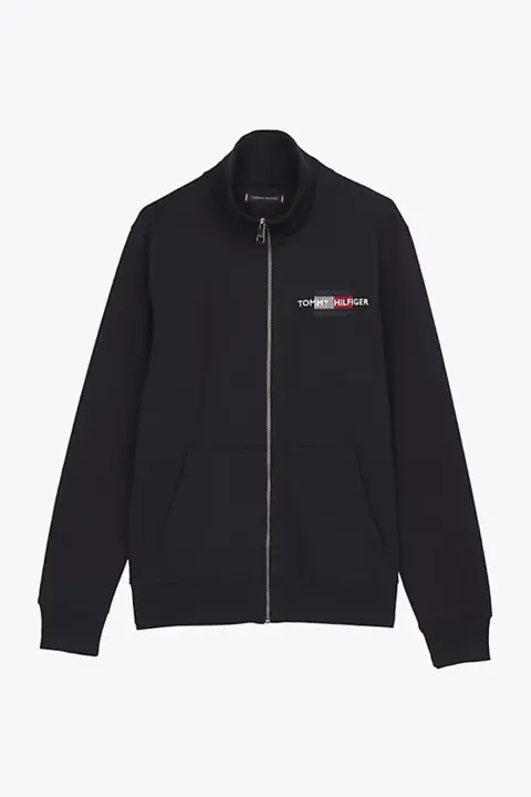 Erkek HILFIGER Nakışlı Logololu Fermuarlı Sweatshirt - Lacivert - 5