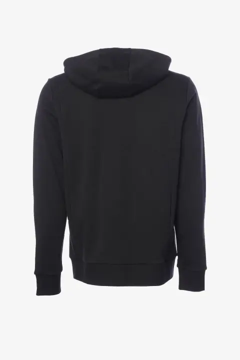 Erkek HMLJENSEN Fermuarlı Kapüşonlu Sweatshirt - Siyah - 2