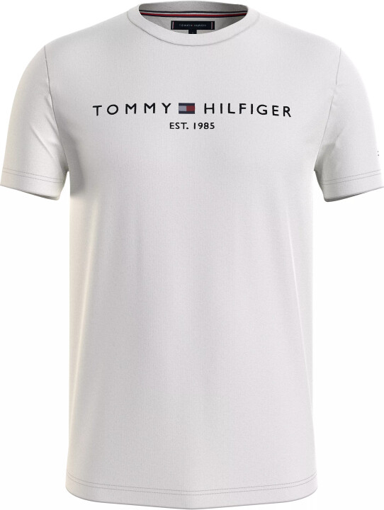 Erkek Im Core Tommy Logo T-Shirt-Beyaz - Tommy Hilfiger