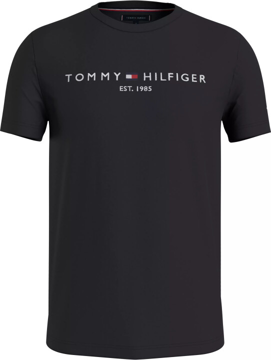 Erkek Im Core Tommy Logo T-Shirt-Siyah - Tommy Hilfiger