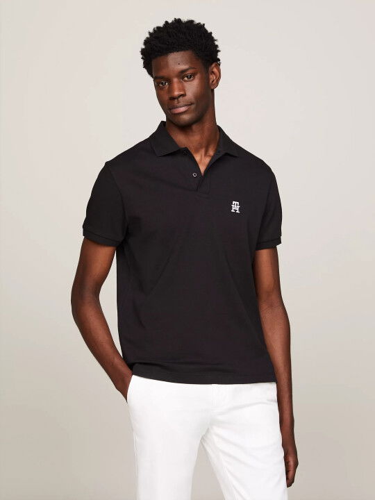 Erkek Imd Interlock Reg Polo T-Shirt-Siyah - Tommy Hilfiger