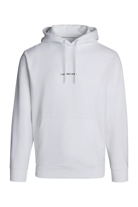 Erkek Monogram Kapüşonlu Sweatshirt - Beyaz - 4