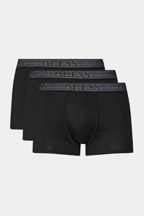 Erkek Joe 3'lü Boxer - Siyah - Guess