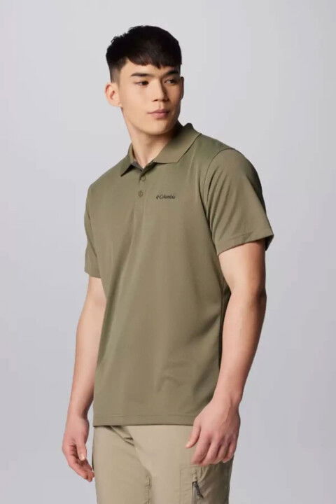 Erkek Kısa Kollu Polo T-Shirt - Yeşil - Columbia