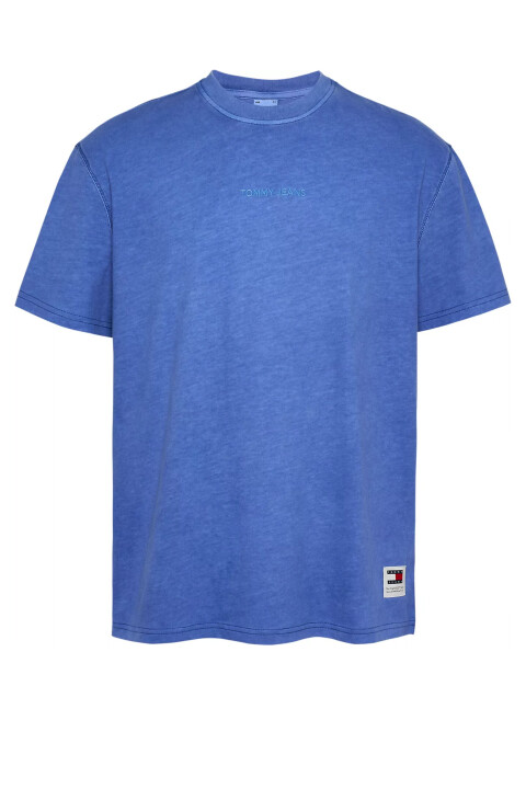 Erkek Klasik T-Shirt - Mavi - Tommy Hilfiger